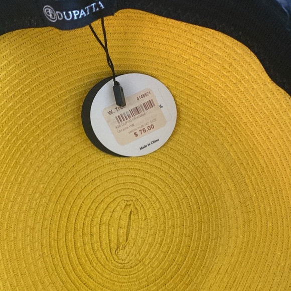 Dupatta Ukraine straw hat  NWT - Picture 6 of 11